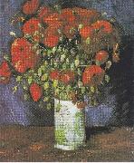 Vase with Red Poppies